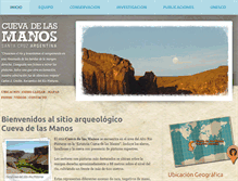 Tablet Screenshot of cuevadelasmanos.org